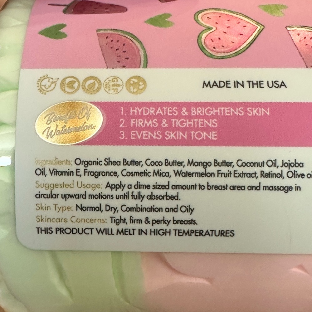 Aminnah Natural Water My Melons Your Melons Butter - Picture 4 of 4
